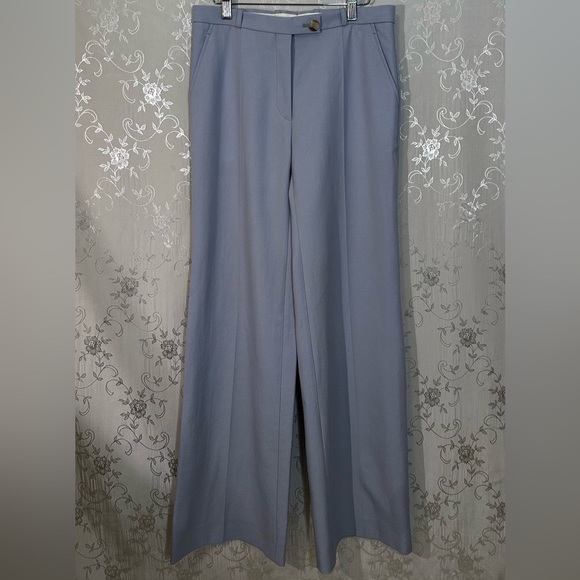 Alexa Chung Relaxed Tailored Trousers in Light Blue – New with Tags 100% Wool - Picture 5 of 8